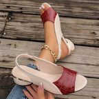 Jasmine | Elegant Low Heel Orthopedic Sandals